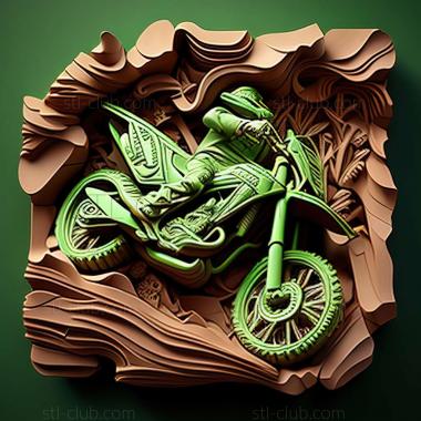 3D мадэль Kawasaki KX85 (STL)